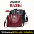 (Compre 1 LEVE 2 UNIDADES) Bolsa Feminina de Couro Nobre Megan® / Elevando seu Estilo a um Patamar Superior