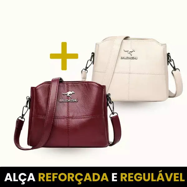 (Compre 1 LEVE 2 UNIDADES) Bolsa Feminina de Couro Nobre Megan® / Elevando seu Estilo a um Patamar Superior