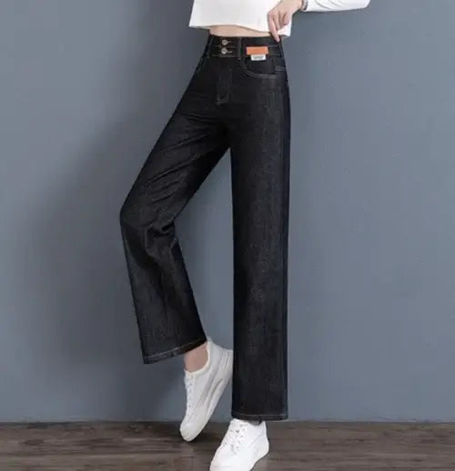 (Compre 1 LEVE 2 UNIDADES) Calça Jeans Katy™ com Caimento Soltinho e Acabamento Premium / A Calça Oficial da Mulher Moderna e Elegante!!