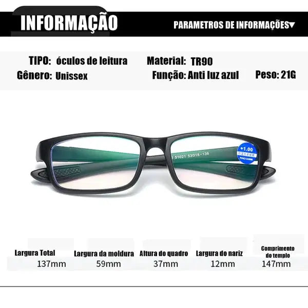 Óсulоs Inteligente Ahora Anti Azul - Compre 01 LEVE 02