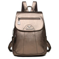 Mochila Feminina de Couro Vintage Casual