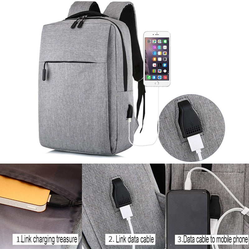 Mochila Antifurto com Carregador USB