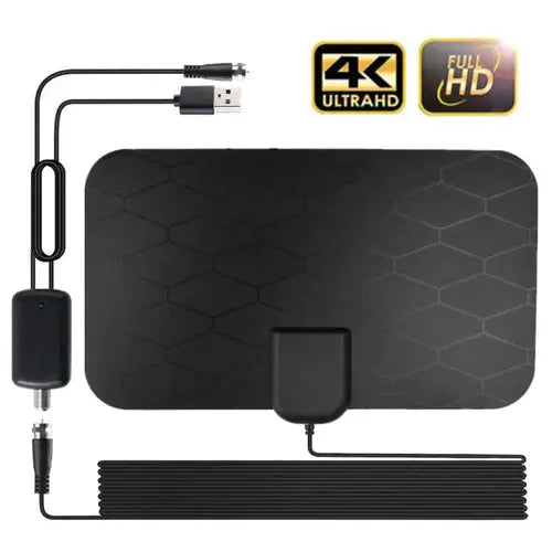 Antena Digital Interna HDTV 4K - (Sem Custos Mensais de TV) - FRETE GRÁTIS + ENVIO IMEDIATO