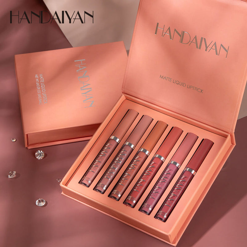 Kit Batom Handaiyan Matte Sexy Lips + Caixa Exclusiva Edição Limitada - (PAGUE 3, LEVE 6)